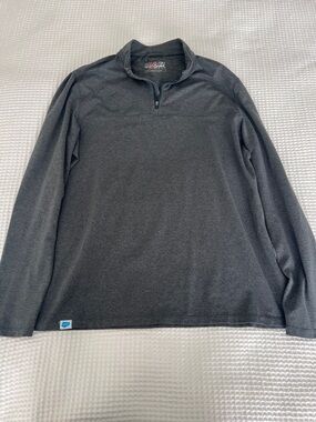 Marine Layer Weekend Sport Men's Charcoal Gray Performance Quarter-Zip Jacket